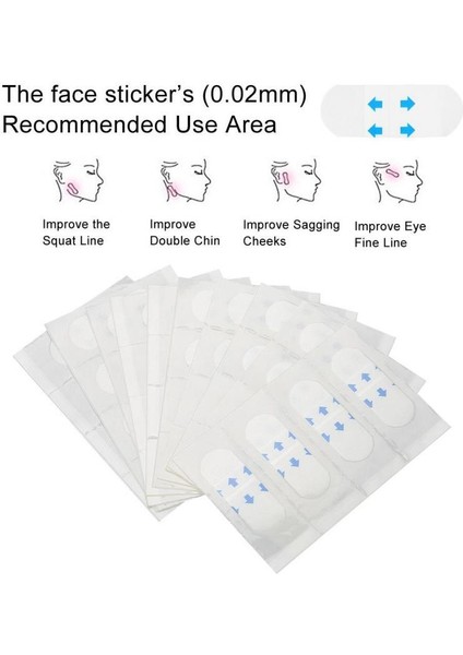 40 Adet/takım Görünmez Kaldırma Yüz Etiket Makyaj Yüz Çene Kaldırma Pedleri Yüz Ince Bant (Yurt Dışından) modelleri