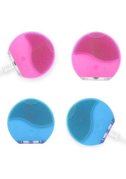 Silikon Elektrikli Temizleme USB Şarjı Su Geçirmez Güzellik Enstrümanı Açık Pembe (Yurt Dışından)