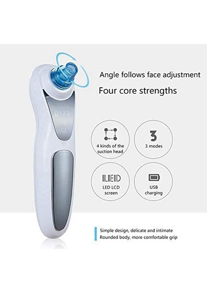 Xhhdqes Sökücü Siyah Nokta Gözenek Vakum - Beyaz Nokta Akne Emme Yüz Aracı Için Siyah Nokta Vakum Emme Seviyesi Gözenek Temizleyici (Yurt Dışından) indirimleri