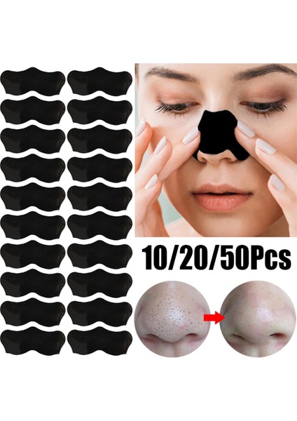 Beyaz Siyah Siyah Nokta Kaldırma Maskesi Gözenek Küçültme Burun Temizleme Çıkartmalar Kabuğu Burun Siyah Kafa Şeritleri Yüz Cilt Bakımı Maskesi Yama (Yurt Dışından)