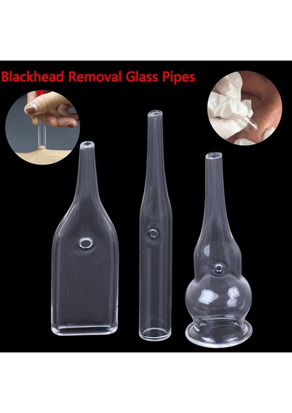 3 Stil Siyah Nokta Temizleme Cam Borular Yüz Gözenek Temizleyici Güzellik Makinesi Vakum Emme Yüz Bakım Aksesuarları Cilt Bakımı Kaynağı (Yurt Dışından)