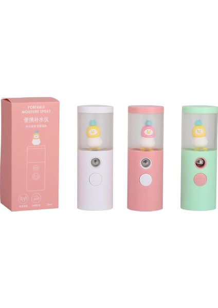 Mini Taşınabilir El Tipi Rehidratör Nemlendirici USB Şarj Yüzü R - Kırmızı (Yurt Dışından)