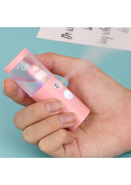 Mini Taşınabilir El Tipi Rehidratör Nemlendirici USB Şarj Yüzü R - Kırmızı (Yurt Dışından)