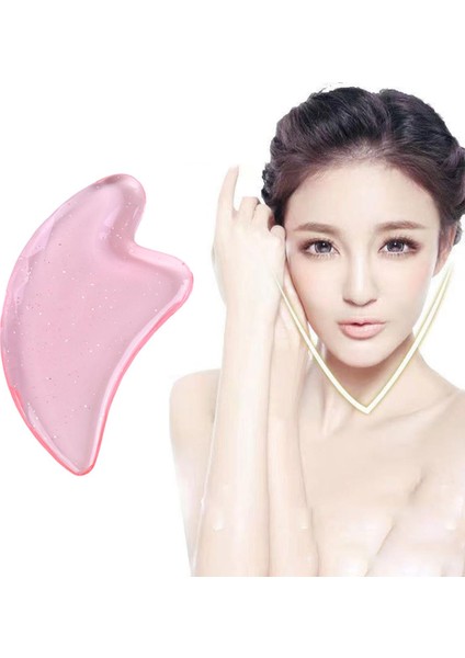 Pembe Guasha Masaj Yüz Massag Reçine Gua Sha Taklit Yeşim Tahta Masaj Aletleri Yao Store (Yurt Dışından)
