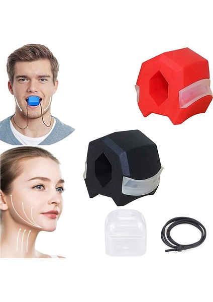 Jawline Egzersiz Aleti Yüz Çene Egzersizi Boyun Toneri Sıkma Yüz Kontur Çift Çene Azaltıcı Eliminator Erkekler ve Kadınlar Içinsiyah (Siyah) (Yurt Dışından)