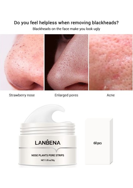 Siyah Nokta Remover Burun Yüz Maskesi Gözenek Şerit Yırtılma Siyah Maske Soyma Akne Derin Temizlik Unisex Cilt Bakımı 30G (Yurt Dışından)