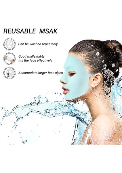 Adet Silikon Nemlendirici Maske Yeniden Kullanılabilir Seyahat Standı Sac Maske Asılı Kulak Maskesi Kapağı Buharlaşmayı Önler Güzellik Cilt Bakımı (Yurt Dışından) fiyatları