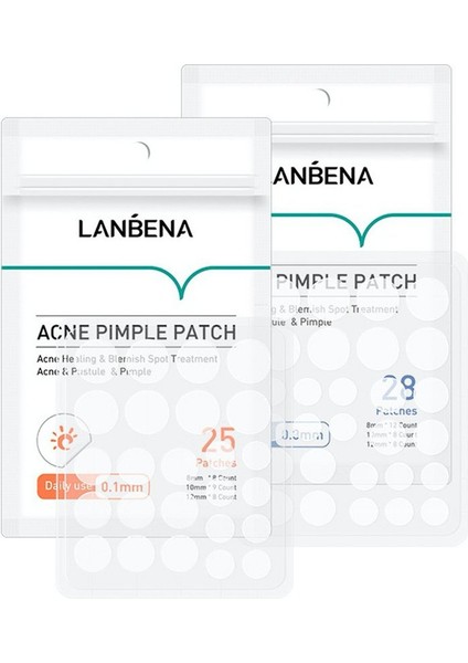 Evrensel Çay Ağacı Gece Akne Yaması Tahriş Edici Olmayan Akne Etiket Akne Solma - Beyaz 25 Adet Günlük Kullanım (Yurt Dışından)