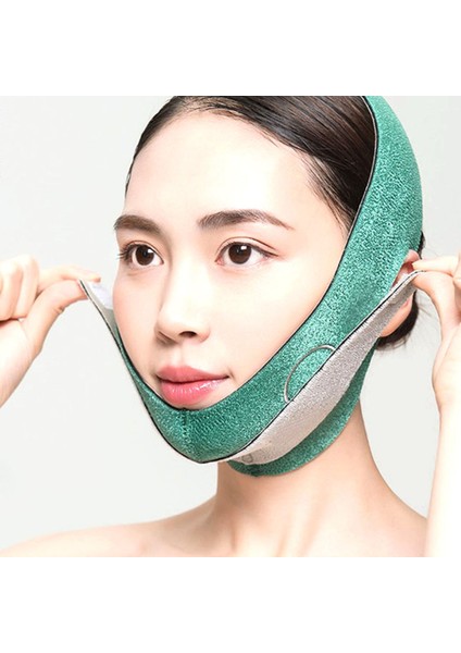 Ev Tipi Facelift Artifact Ince Çift Çene Facelift Maske Bandaj Kaldırma - Yeşil (Yurt Dışından)