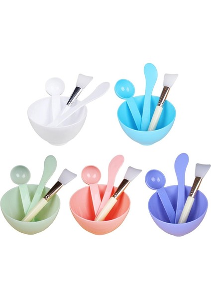 Adet Yüz Maskesi Karıştırma Kasesi Seti Dıy Yüz Maskesi Karıştırma Aracı Silikon Yüz Maskesi Kase Makyaj Fırçaları Spatula Güzellik Cilt Bakımı (Yurt Dışından)