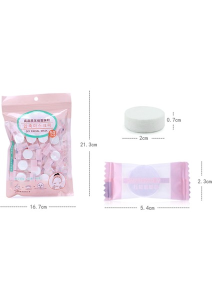 50 Adet/pask Sıkıştırılmış Yüz Maskesi Kağıt Tek Kullanımlık Levha Pamuk Diy Maske Makyaj Mendil Kore Güzellik Araçları Yüz Bakım Maskesi (Yurt Dışından)