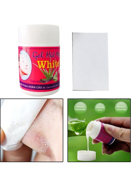 Beyaz Aloe Vera Jel Temizleme Burun Şeritleri Siyah Nokta Kaldırmak Için Gözenekleri Küçültmek Beyaz Nokta Gözenek Şeritleri Maskeleri Peeling Jel Tedavisi (Yurt Dışından) fiyatları