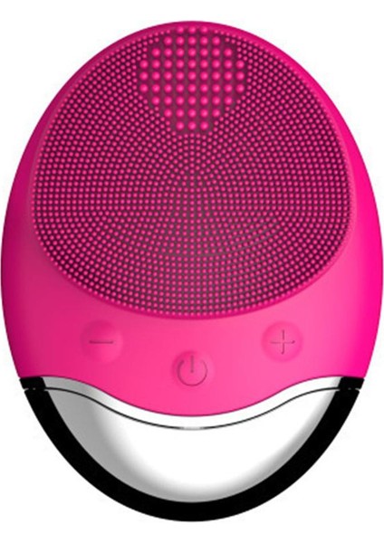 Bambu Kömür Silikon Yüz Temizleme Cihazı USB Elektrikli Gözenek Temizleme - Gül Kırmızısı (Yurt Dışından)