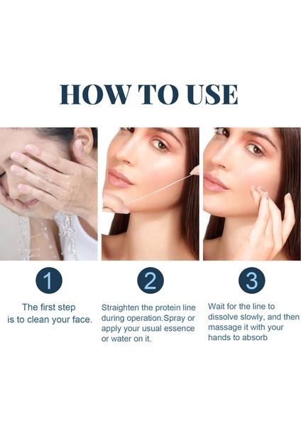 60 Adet Protein Konu Hiçbir Iğne Altın Protein Hattı Emilebilir Kollajen Yüz Germe Anti Aging Hyaluronik Sıkma Cilt Araçları (Yurt Dışından) indirimleri