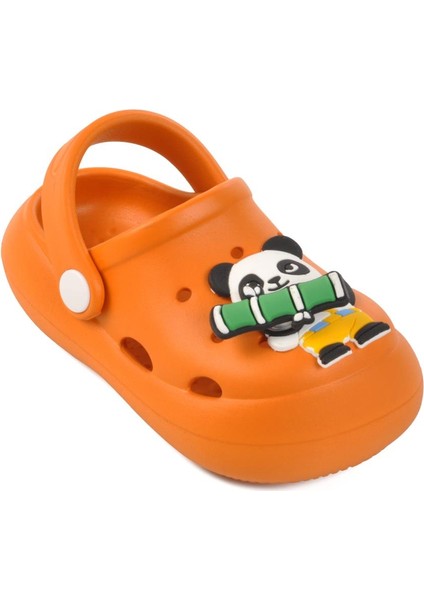 Turuncu Unisex Çocuk Sabo Terlik Yumurcak B