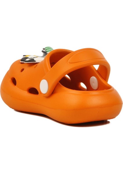 Turuncu Unisex Çocuk Sabo Terlik Yumurcak B