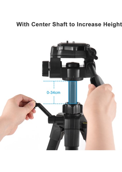 Taşınabilir Alüminyum Alüvyon Tripod 173CM Maksimum Yükseklik 8kg Yük Taşıma Kapasitesi Dslr Kameralar Için (Yurt Dışından) indirimleri