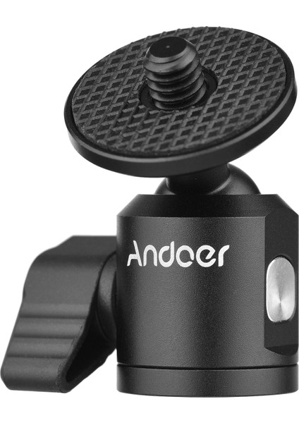 Minik Top Başlıklı Kamera Tripod Adaptörü 1/4 Inç Vida Alüminyum Alaşımlı (Yurt Dışından)