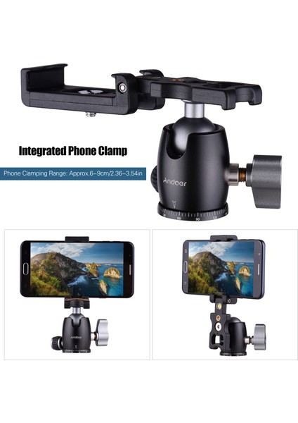 Tripod Kamerası 360° Dönen Syonlu Telefon Klembi (Yurt Dışından)