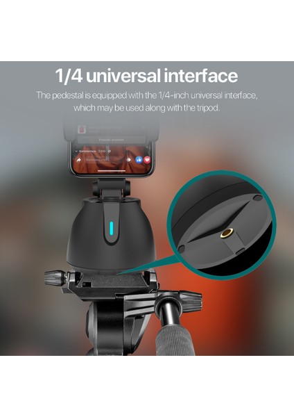 Taşınabilir Tek Parça Akıllı Sie Stıka 360° Dönebilen Otomatik Yüz Izleyici (Yurt Dışından) indirimleri