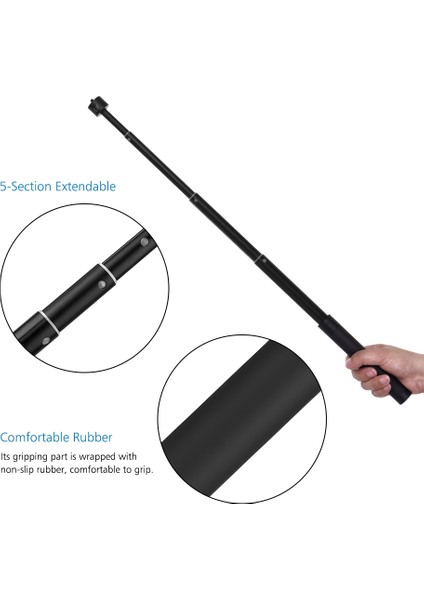 Feiyutech G5 G5GS Wg2 Spg G6 Jimbat Stabilizatörü Için Taşınabilir 5 Bölümlü Uzatılabilir Sie Sopa (Yurt Dışından)