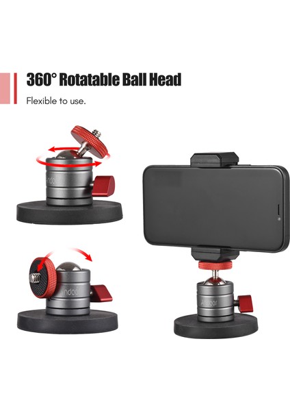 Mini 360° Dönebilen Manyetik Tabanlı Telefon Tutacağı (Yurt Dışından)