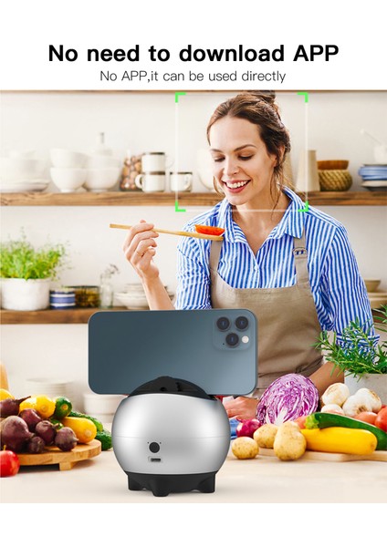 360° Akıllı Izleyici Jimbali 360° Dönüş Otomatik Yüz Izleme (Yurt Dışından)