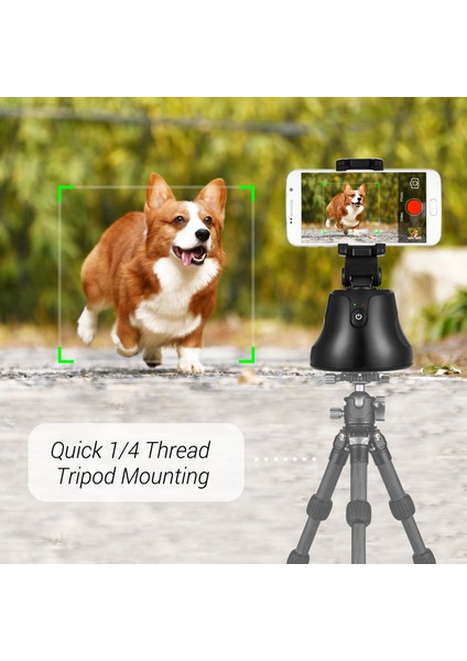 Akıllı Sie Stülü 360° Nesne Takibi Yüz Takibi Android ve iPhone ile Uyumlu (Yurt Dışından)