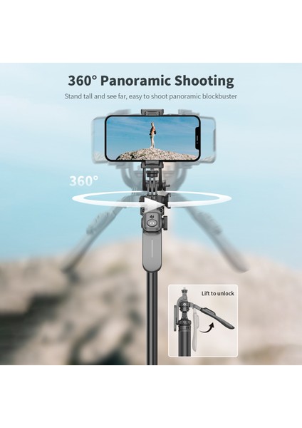 91.7 Inçlik Taşınabilir 360° Dönen Sarsıntıya Dalı Si Stoklu Jimbat Stabilizatörü (Yurt Dışından)