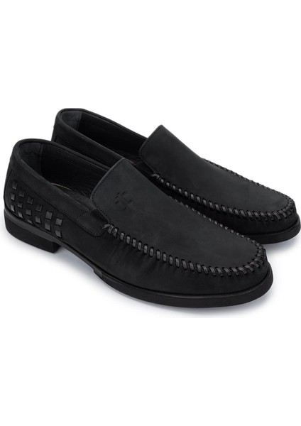 Erkek Siyah Nubuk Loafer Ayakkabı 1008 3484 Erk Ayk Y25 Sıyah Nbk fiyatları