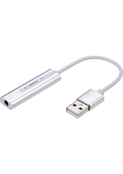 Laptop ve Bilgisayar Için Gümüş Renkli 7.1 Klı Hi-Fi USB Dış Ses Kartı (Yurt Dışından)