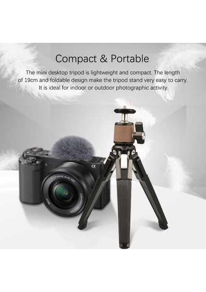 Katlanabilir Tripod Ayırılabilir Toplu Kafa 3kg Yük Kapasitesi, Kameralara ve Jimbollara Uyumlu (Yurt Dışından) indirimleri