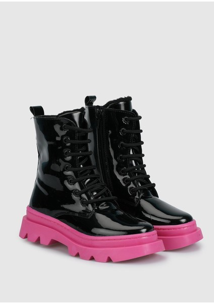 Siyah-Fuşya Kız Çocuk Bot fiyatları