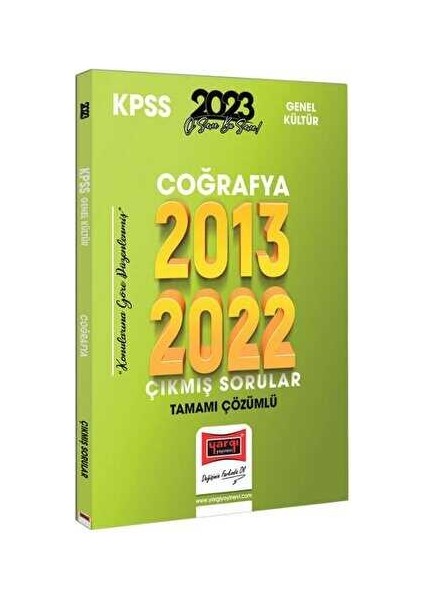 2023 KPSS Coğrafya 2013-2022 Tamamı Çözümlü Çıkmış