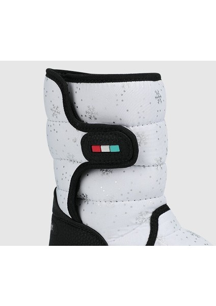 Beyaz-Siyah Kız Çocuk Kar Botu indirimleri