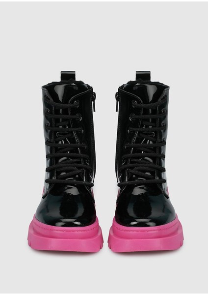 Siyah-Fuşya Kız Çocuk Bot modelleri