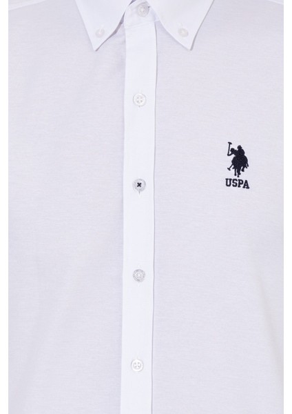 U.s.polo Assn. Erkek Beyaz Dokuma Gömlek G081GL004