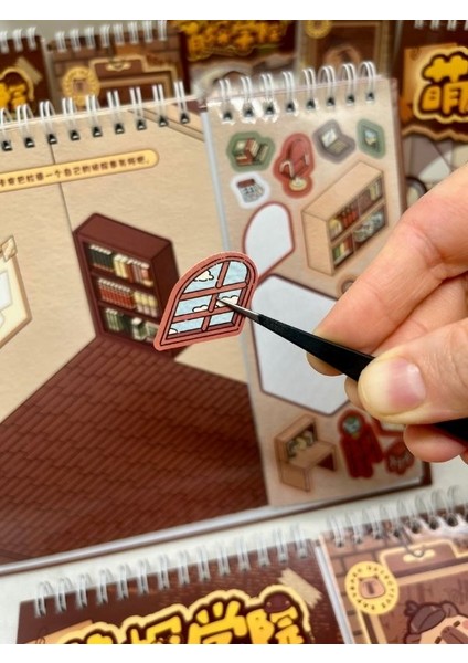 Capybara Dedektif Izometrik Özel Tasarım Sticker Seti ile Görev Tamamlama/çıkartma/kapibara modelleri