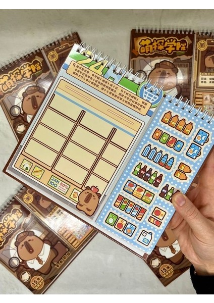 Capybara Dedektif Izometrik Özel Tasarım Sticker Seti ile Görev Tamamlama/çıkartma/kapibara fırsatları