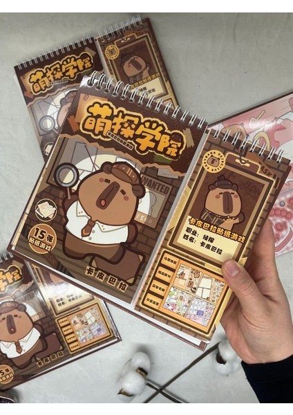 Capybara Dedektif Izometrik Özel Tasarım Sticker Seti ile Görev Tamamlama/çıkartma/kapibara indirimleri