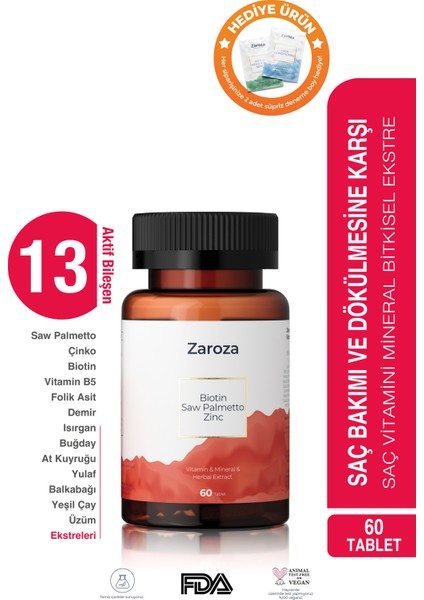 Saç Vitamin 60 Tablet
