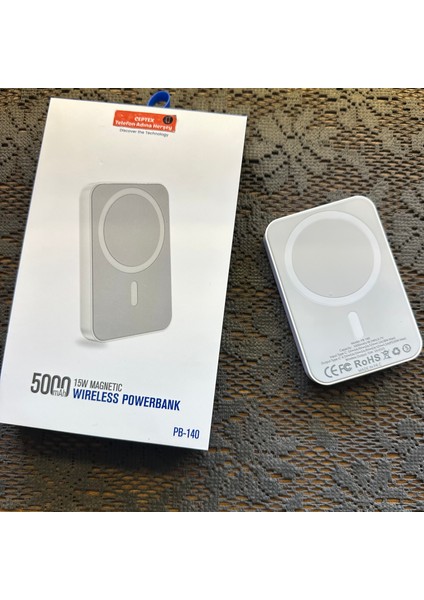 Iphone Uyumlu Magsafe Powerbank Kablosuz Şarj Aleti 15W 5000 Mah PB-140