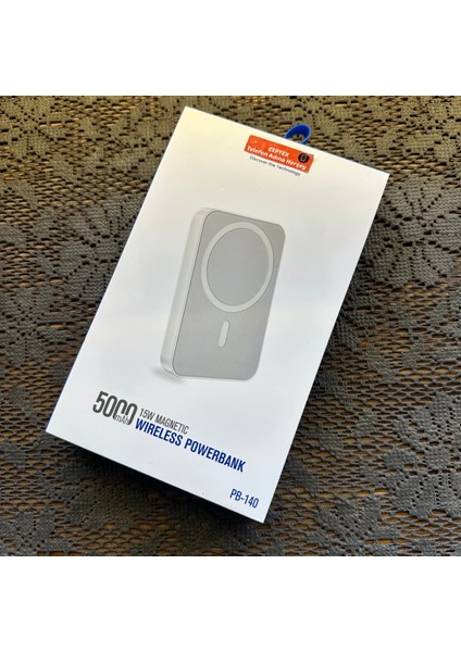 Iphone Uyumlu Magsafe Powerbank Kablosuz Şarj Aleti 15W 5000 Mah PB-140