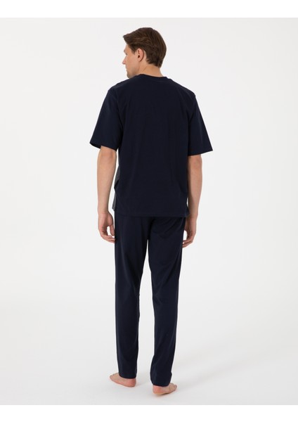Erkek Lacivert Pijama Takımı 50314446-200