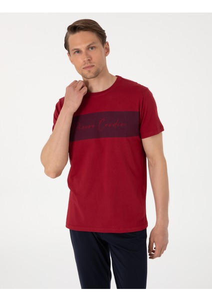 Erkek Bordo Kısakol Pijama Takımı 50314414-900