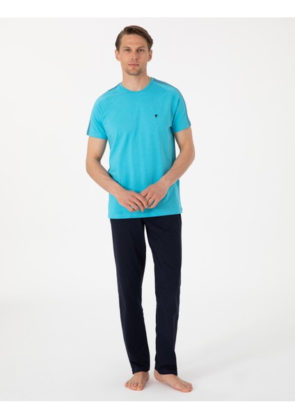 Erkek Mavi Kısakol Pijama Takımı 50314418-300
