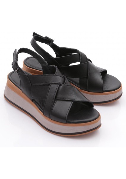650-22229 Kadin Kalin Taban Sandalet