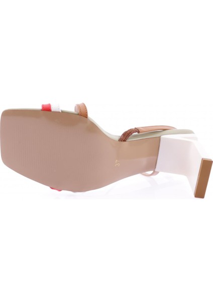 K9002 Kadin Küt Burun Çapraz Bantli Topuklu Sandalet indirimleri
