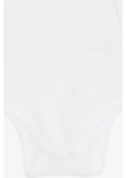 Bebek Çıtçtılı Body Düz Renk 9 Ay-3 Yaş, Ekru
