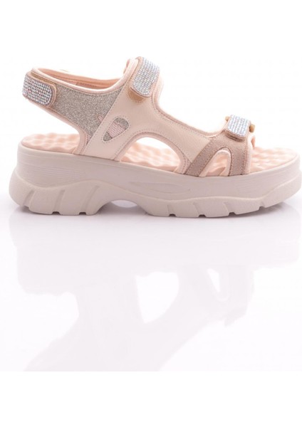 4740-22Y Kadin Kalin Taban Cirtli Sandalet